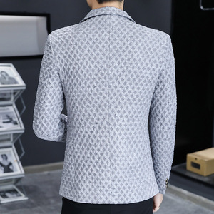 306B-2-X222-P80 2025秋季时尚男装小西服休闲西装外套图片