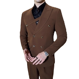 306B-2-T7722-P2452025秋冬双排扣英伦正装西服两件套装结婚礼服，男装西服，星座507A（原星座306B-2）