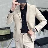 507A-T686-P2302025秋冬时尚男士西服西裤双扣两件套装礼服，男装西裤，星座507A（原星座306B-2）