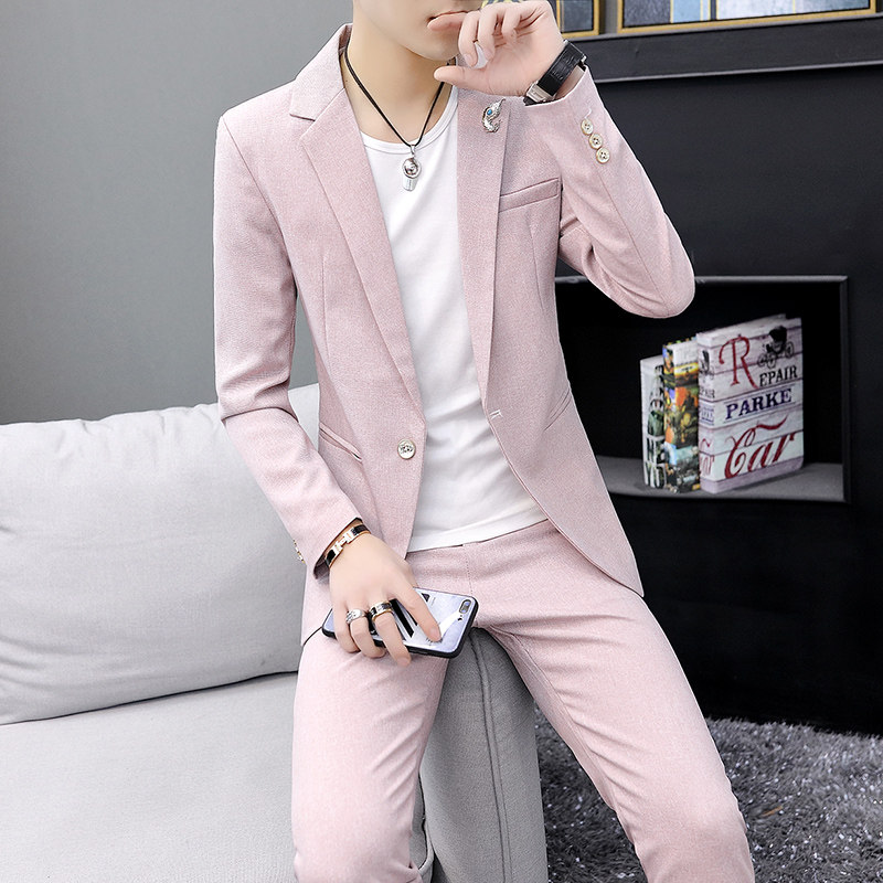 306B-2-LJT917-P1252025秋冬男士西服西裤两件套装时尚青年礼服,男装西服,星座507A（原星座306B-2）