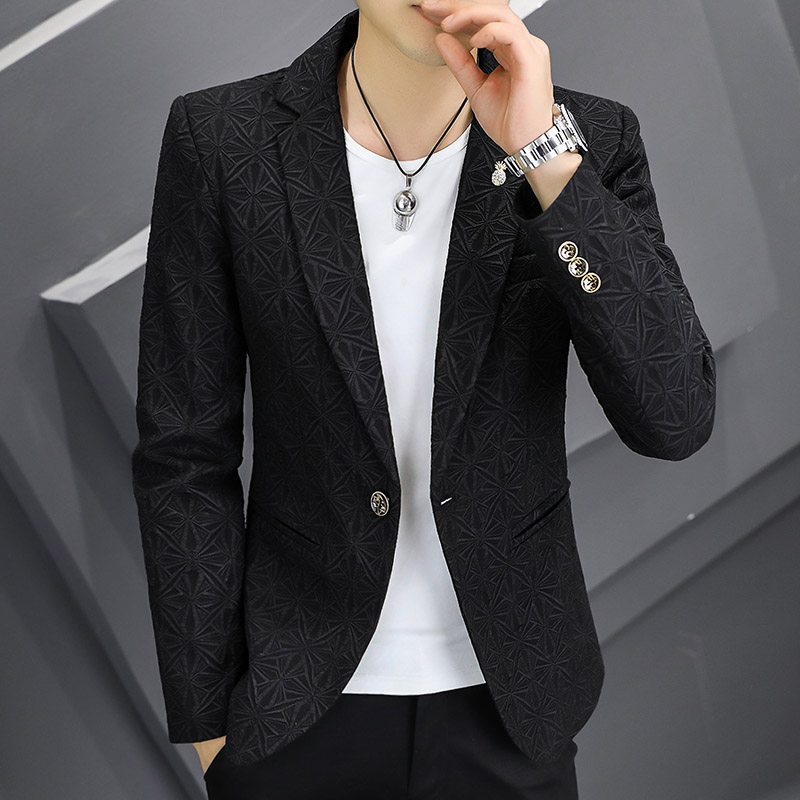 306B-2-X811-P802025秋季时尚个性印花小西装男外套外贸,男装西服套装,星座507A（原星座306B-2）