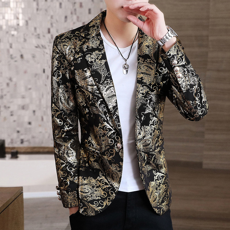 306B-2-X999-P752025秋装时尚男士烫金小西装西服外套,男装西服套装,星座507A（原星座306B-2）
