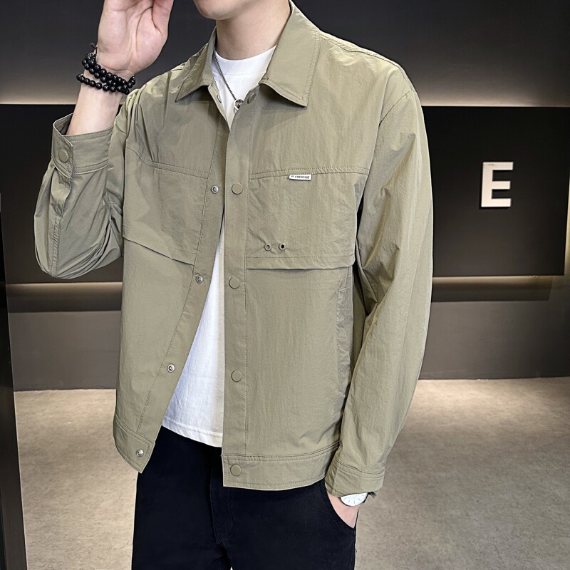 507A-JK833-P80 2025春季时尚男士百搭休闲夹克外套青年图片