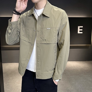 507A-JK833-P80 2025春季时尚男士百搭休闲夹克外套青年图片
