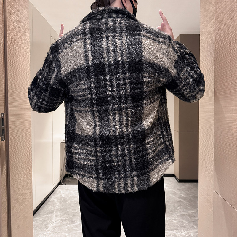 306B-2-M638-P1052025秋冬毛圈时尚毛呢大衣外套夹克加棉加厚款,男装夹克,星座507A（原星座306B-2）