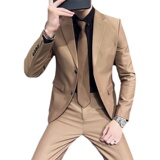 306B-2-T686-P2302025春夏男士双扣正装西服两件套装结婚礼服，男装西服，星座507A（原星座306B-2）