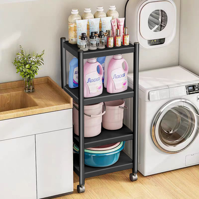 带轮可移动卫生间落地多层置物架