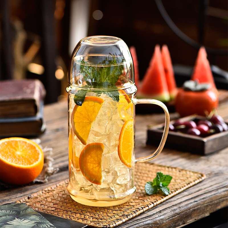 冷水壶杯夏大容量家用防爆玻璃