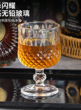 【福利款】ins欧式高颜值加厚玻璃鸡尾酒杯高脚杯家用钻石矮脚杯