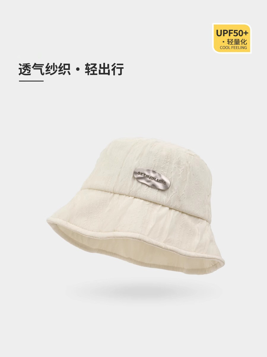 Charn Kiond 帽子设计师联名款渔夫帽女2024户外遮阳百搭防嗮帽