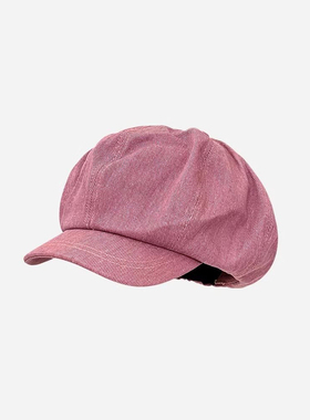 Charn Kiond 帽子设计师联名款温柔系云朵八角帽女春夏百搭贝雷帽