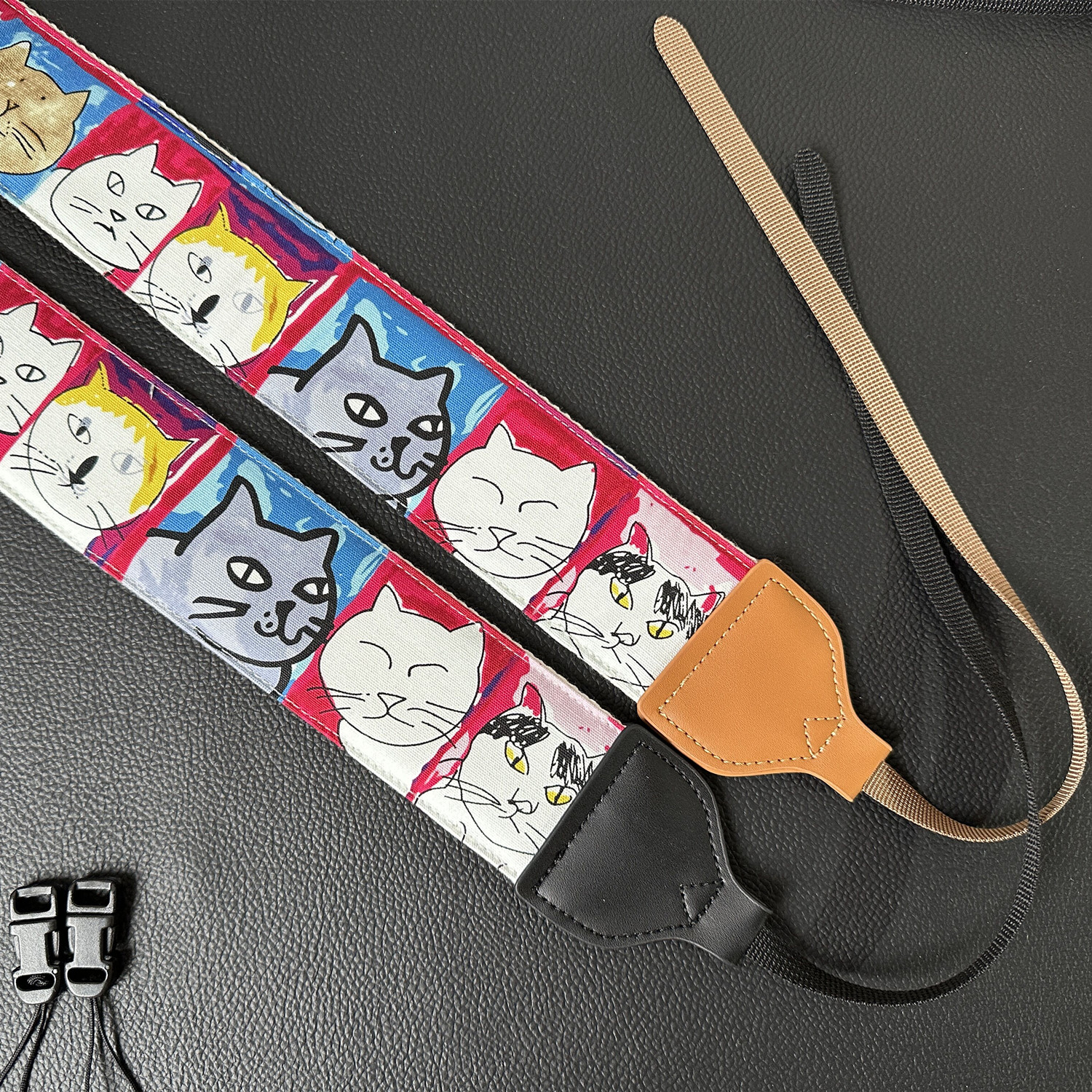 UNIKSTRAP猫咪加宽相机背带真皮