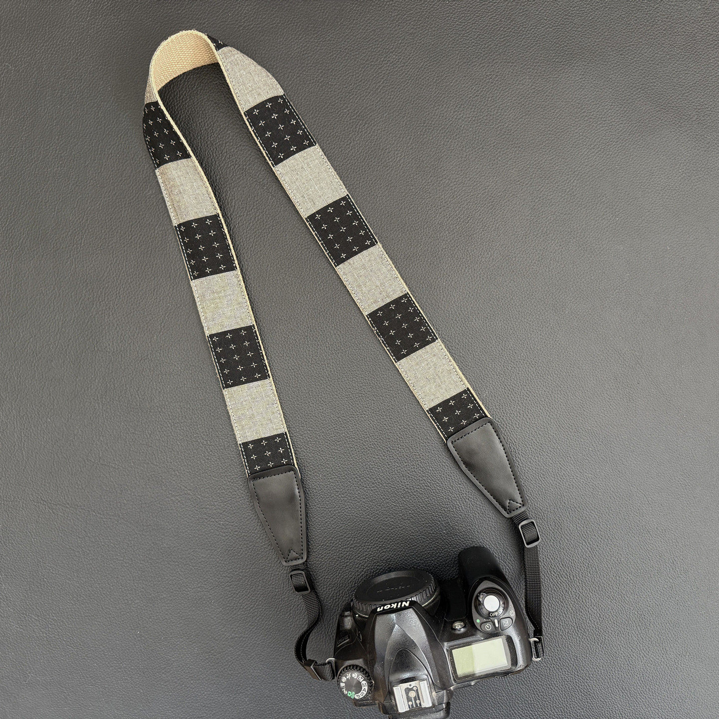 UNIKSTRAP复古舒适立体提花织布通用相机背带相机绳腕带真皮