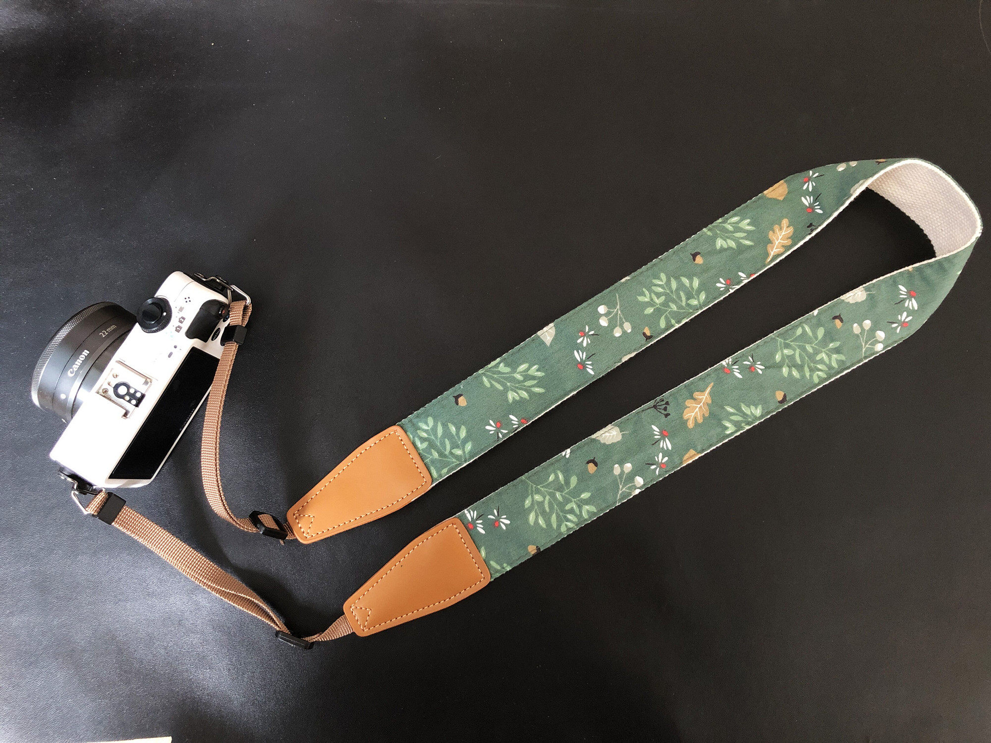 原创纯手工复古橡果文艺范相机背带微单单反及拍立得Camera s