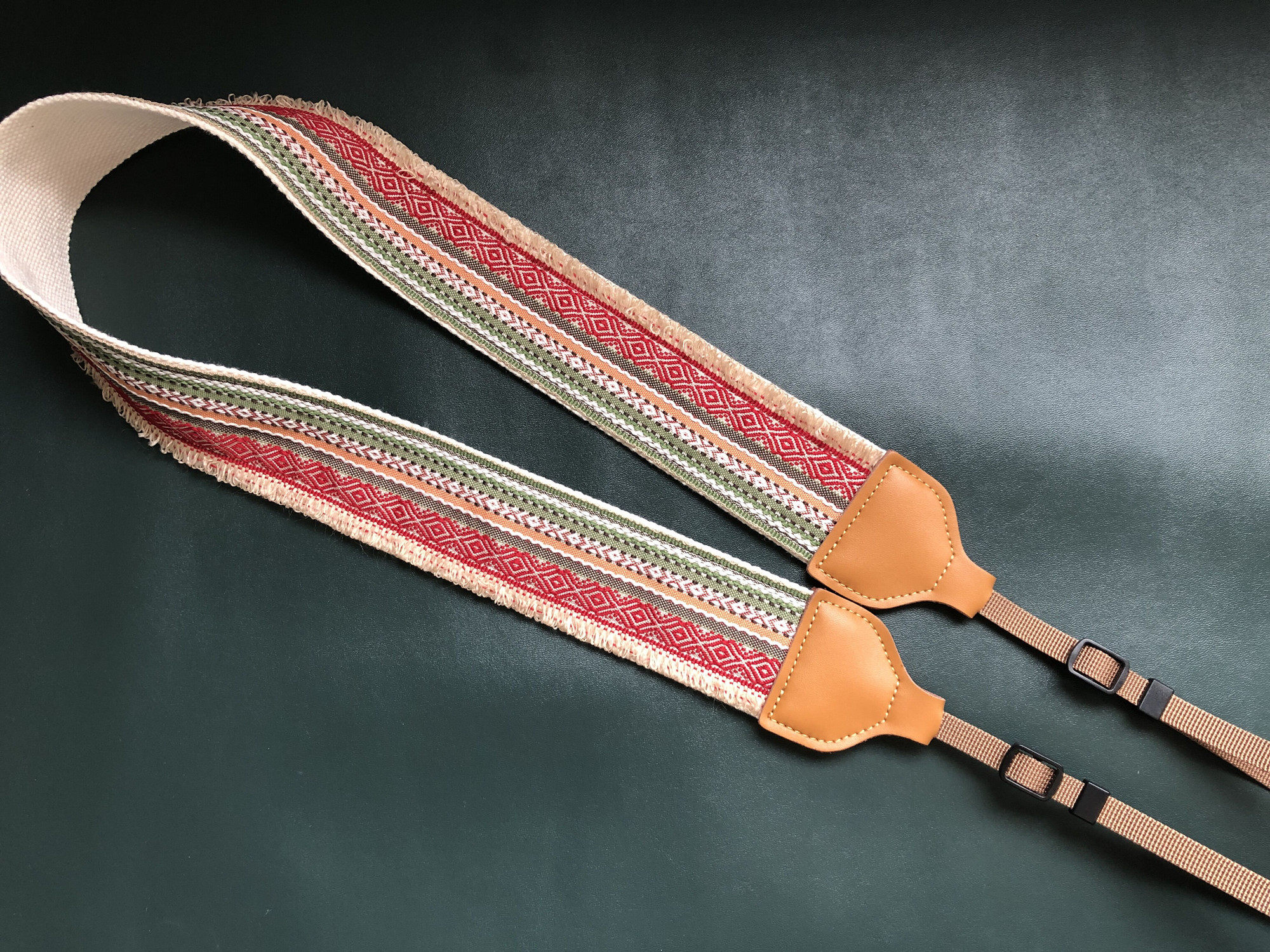 纯手工原创文艺范小毛边微单单反通用相机背带camera stra