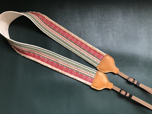 纯手工原创文艺范小毛边微单单反通用相机背带camera strap