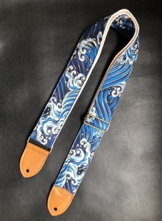 纯手工加海绵垫和风通用吉他带贝斯背带Guitar straps