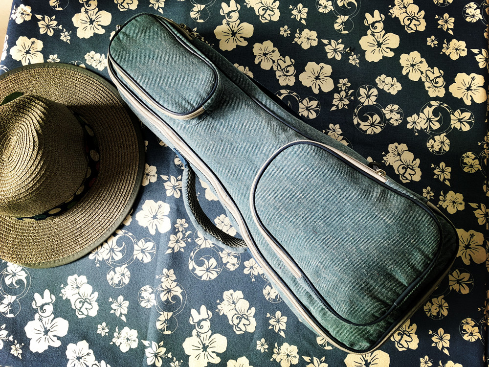 原创豪华版Denim便携双背21 23 26寸尤克里里琴包四弦琴Ukulele包