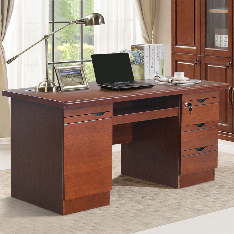 电脑桌原木色台式商务写字台老板办公桌卧室家用简约现代简易书桌在类目 住宅家具, 桌类, 电脑桌中 - 来自Buy2taobao.com提供专业的淘宝代购服务