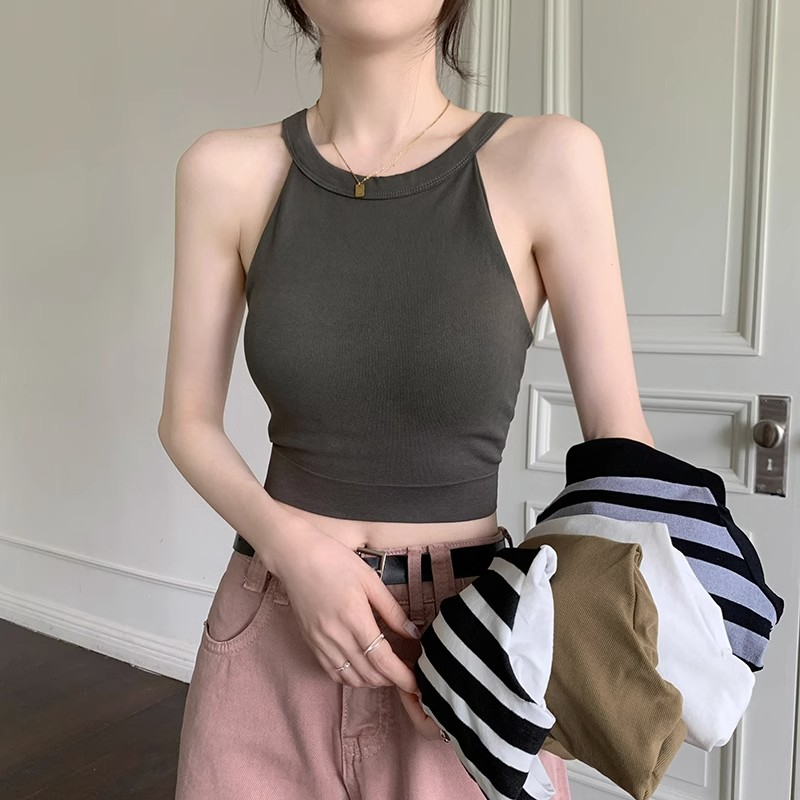 挂脖吊带背心女内搭夏外穿