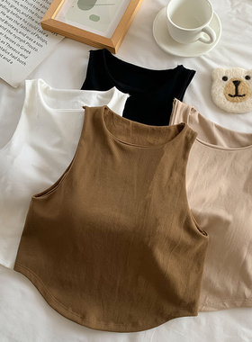 小吊带背心女带胸垫内搭外穿冰丝夏季工字美背打底抹胸裹胸上衣