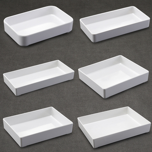 速发熟柏雅密菜托盘长方形凯食卤味凉菜盘商用自助火锅胺盘展示盘