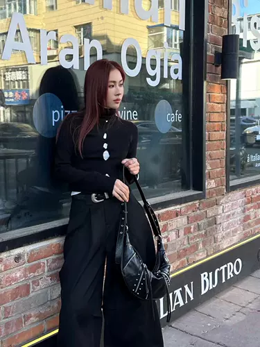 Rose Live2024 Spring Новая женщина Adeea Glores Locomative Bag Lazy Crossbody Nishe Сумка для пельмени