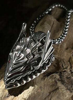 剑风传奇配饰烙印战士berserk嘎子黑暗骑士龙头吊坠项链个性饰品