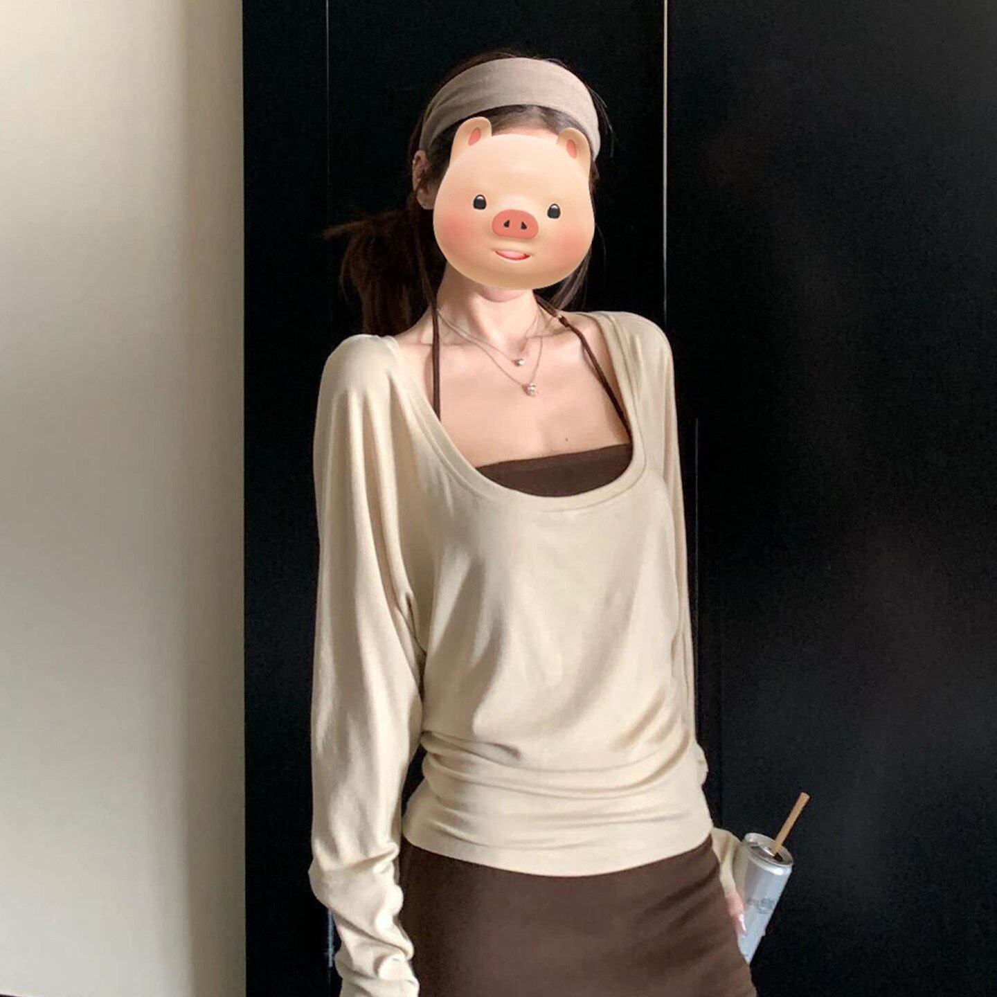 早秋装搭配一整套2026新款气质修身挂脖吊带包臀裙连衣裙子女春季