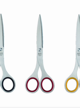 日本ALLEX/林刃物11102全不锈钢强力剪刀中号多功能办公用剪刀