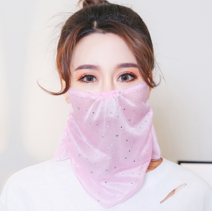 防晒口罩透气薄款面罩护颈骑行