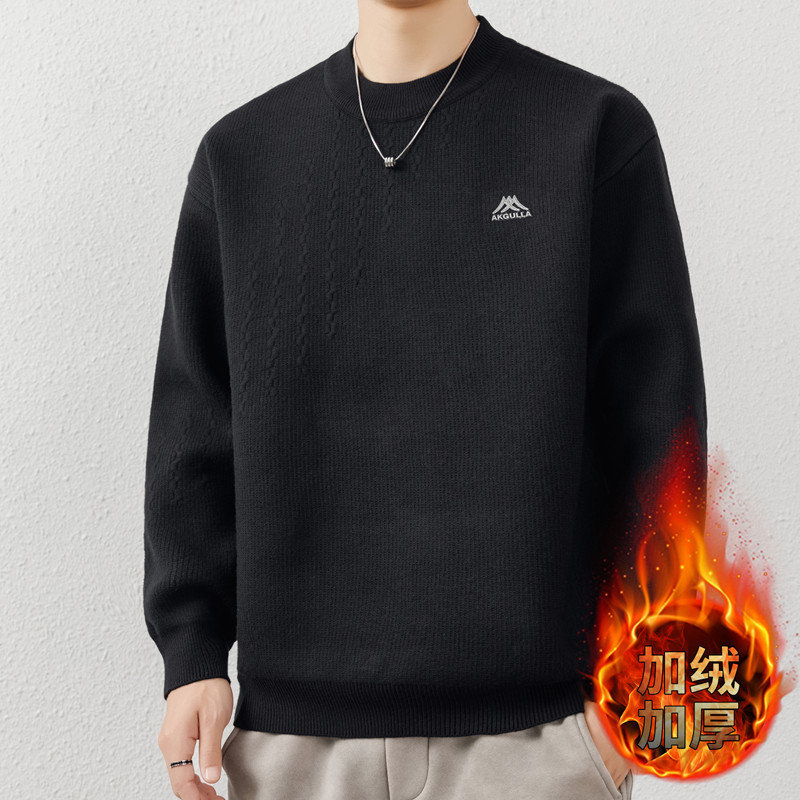 侨迪蒙拉高端加绒加厚秋冬款男士半高领毛衣内搭打底保暖针织衫,男装,针织衫/毛衣,淘宝优惠券,粉丝福利购,淘宝优惠卷