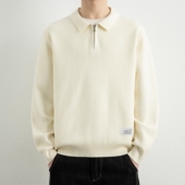 秋冬季 侨迪蒙拉半拉链翻领男士 高品质针织衫 加厚线衣内搭潮牌毛衣