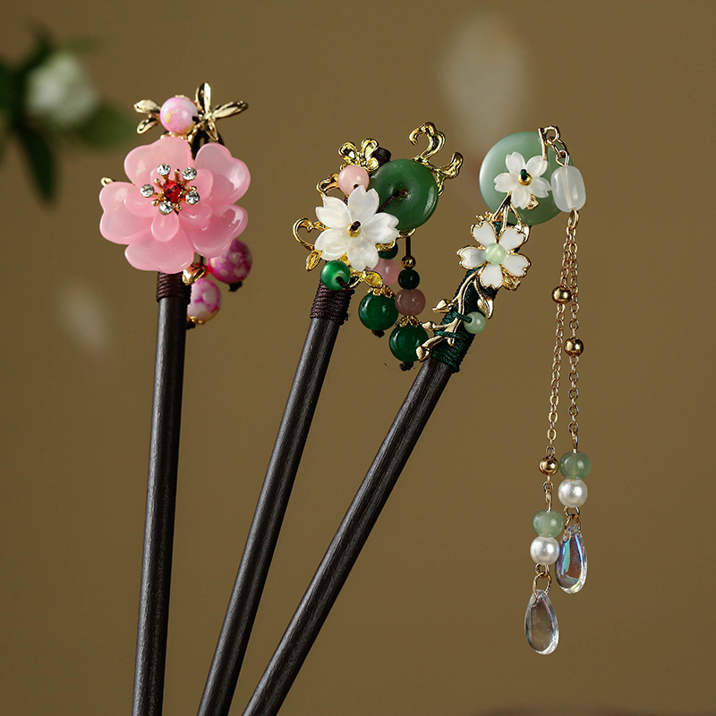 缘本簪子木质古风时尚