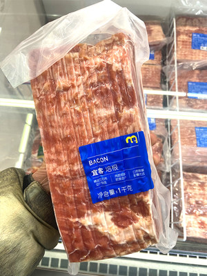 宜客培根1千克精选猪五花肉