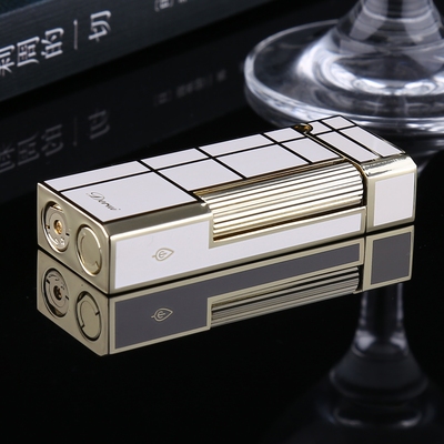 朗声打火机 可充气防风侧滑轮纯铜明火创意个性定制刻字送男生礼