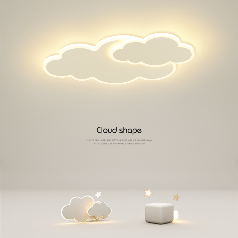 创意云朵儿童房卧室吸顶灯