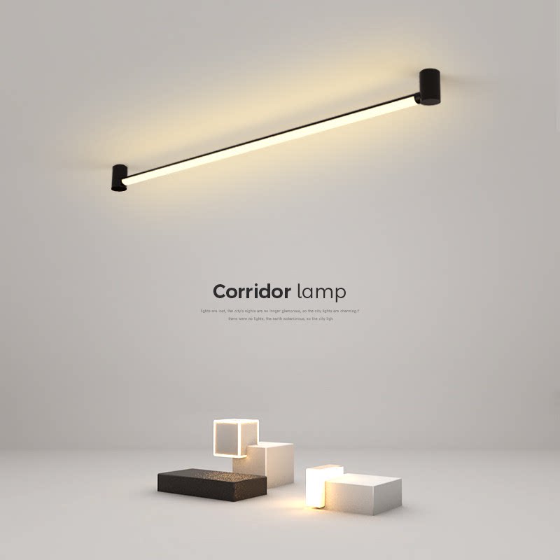简约过道灯led吸顶灯现代长条客厅灯创意卧室灯走廊阳台中山灯具