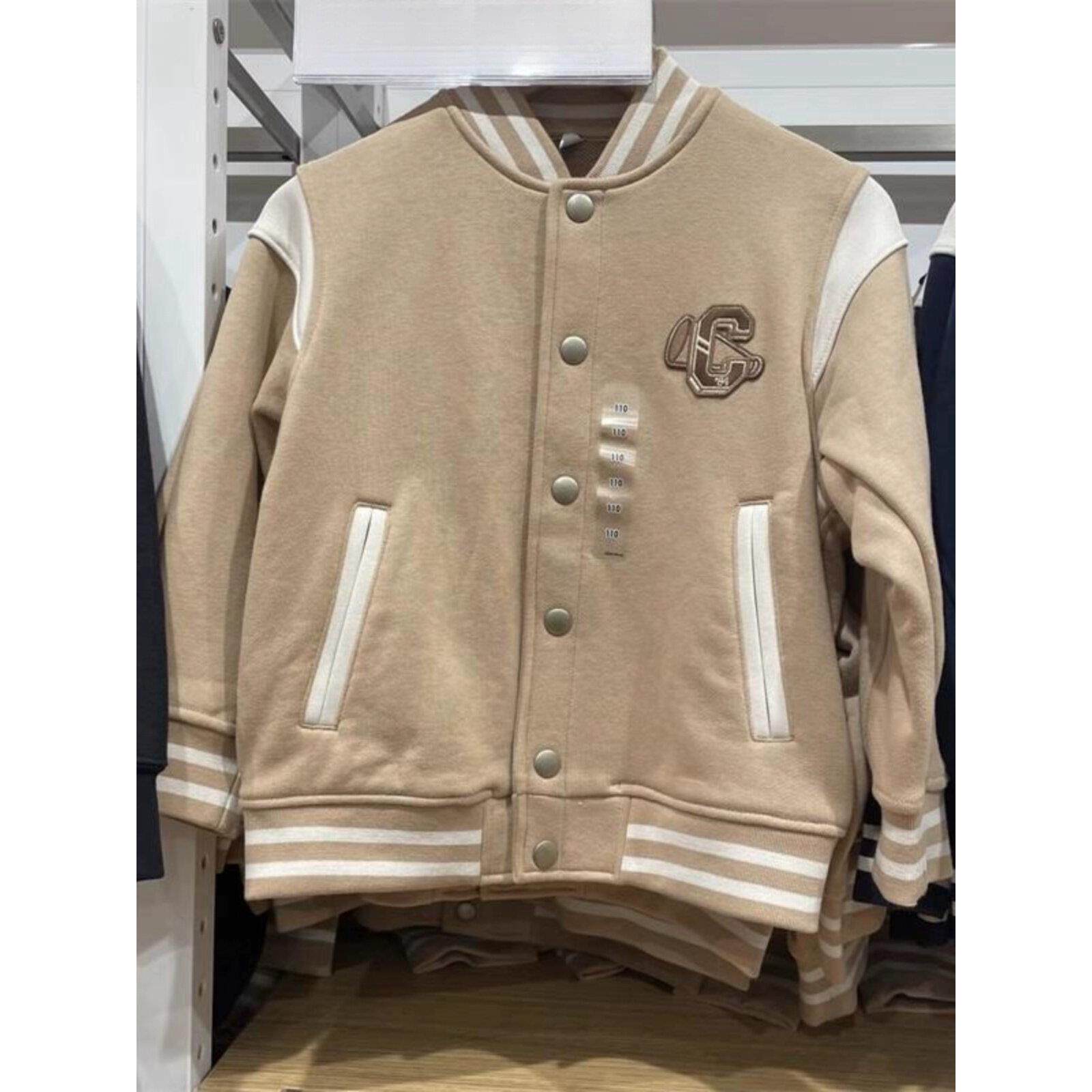 春秋季童装男童女童运动茄克外套学院风棒球服卫衣开衫拼接高端