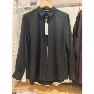 日单女装2026春秋季新款顺滑垂坠花式衬衫/长袖衬衣空调衫Y479071