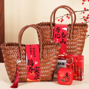 寿宴伴手礼过寿喜饼礼盒成品老人做寿回礼60岁7080岁大寿贺寿礼品