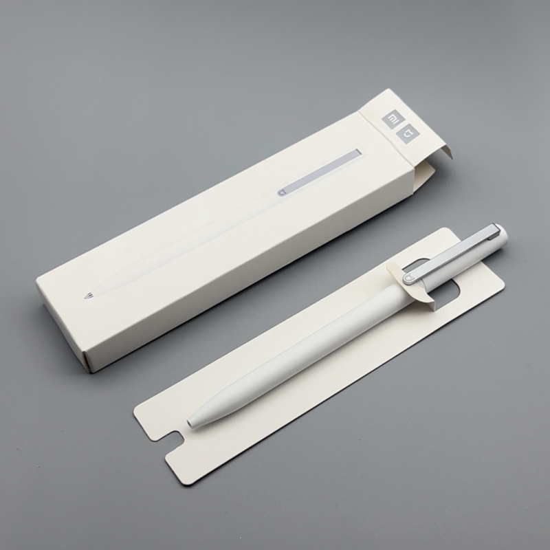 thumbnail for Xiaomi Mijia White Signature Pen, Gel Pen, Metal Rotation, Black Water Refill, Giant Writing, Student Stationery, Office