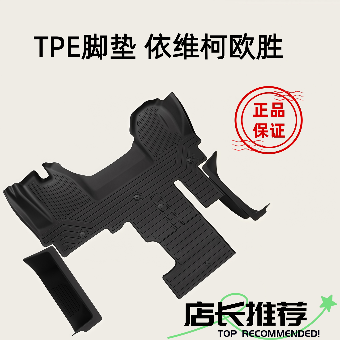 TPE脚垫适用于依维柯欧胜/欧霸山海雷霆房车 前排正副驾驶 全包围图片