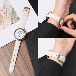 适用华为GT5表带watchgt4/gt6真皮gt3皮质watch5腕带智能手表gt5pro新款高级荔枝纹gt2e替换41mm表链配件男女