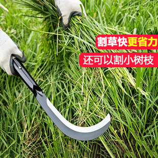 小镰刀耐用多功能锰钢叶镰刀割草割麦割树枝柳叶户外农用锋利工具