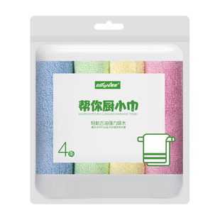 厨小巾洗碗布沾不油洗碗巾厨房油利除吸水易清洗抹布竹木纤维家用
