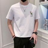 2023新款夏季短袖T恤男潮牌印花圆领半袖体恤A313-5822-P48，男装T恤，电商A313