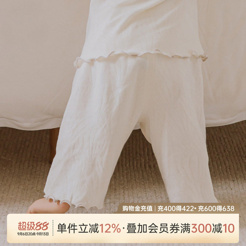 乖奇熊女宝宝春秋纯棉长裤图片