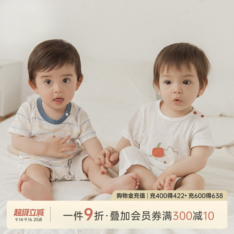 乖奇熊婴儿宝宝可爱元气连体哈衣图片