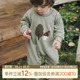 乖奇熊婴儿春秋季 抓绒连体衣可爱男女宝宝哈衣爬爬服外出保暖衣服